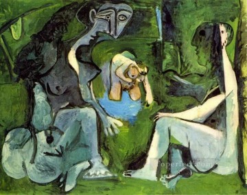  picasso - Luncheon on the Grass after Manet 8 1961 cubism Pablo Picasso